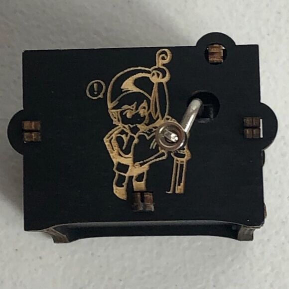 Zelda Breathe Of Wind Hand Crank Music Box Black Gaming Link - Picture 9 of 9